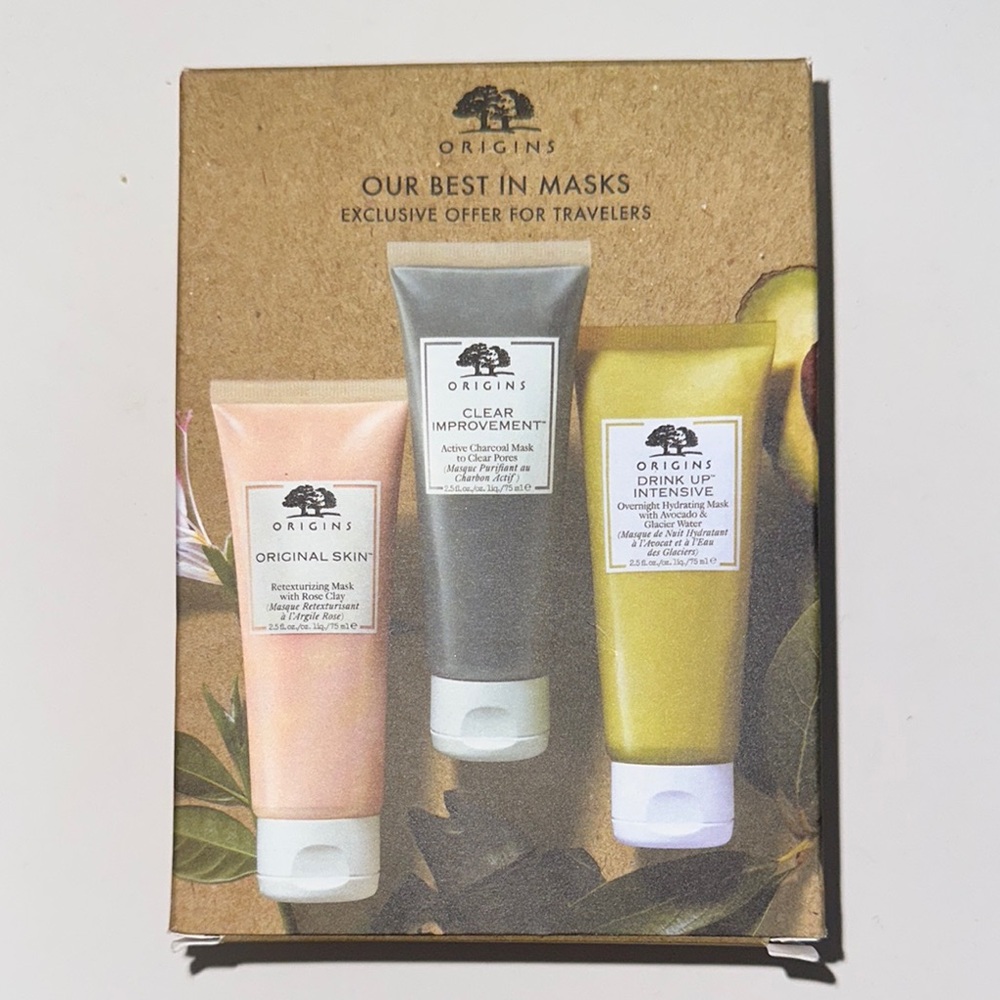 Origins Kids Bath Mask Trio - Peach, Charcoal, Mustard